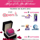8 et 9 Septembre 2012 : Tournoi de BLAYE